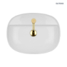 Hamnes Thin umywalka 51x39 cm nablatowa owalna z powłoką SmartClean biała OLTENS 41813000