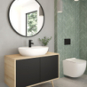 Hamnes Thin umywalka 51x39 cm nablatowa owalna z powłoką SmartClean biała OLTENS 41813000