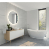 Hamnes Thin umywalka 51x39 cm nablatowa owalna z powłoką SmartClean biała OLTENS 41813000