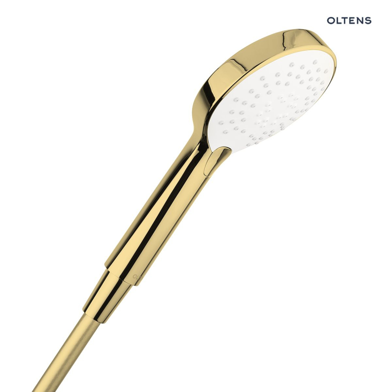 Driva EasyClick słuchawka prysznicowa złoty połysk/biały OLTENS 37104800