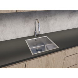 Stalvask zlewozmywak stalowy 1-komorowy 44x44 cm stal polerowana OLTENS 71100100