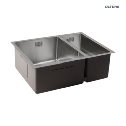 Stalvask zlewozmywak stalowy 1,5-komorowy 58x44 cm stal polerowana OLTENS 71200100