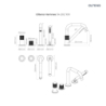Hamnes bateria wannowo-prysznicowa 4-otworowa kompletna chrom OLTENS 34202100