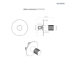 Hamnes bateria prysznicowa podtynkowa kompletna chrom OLTENS 33105100