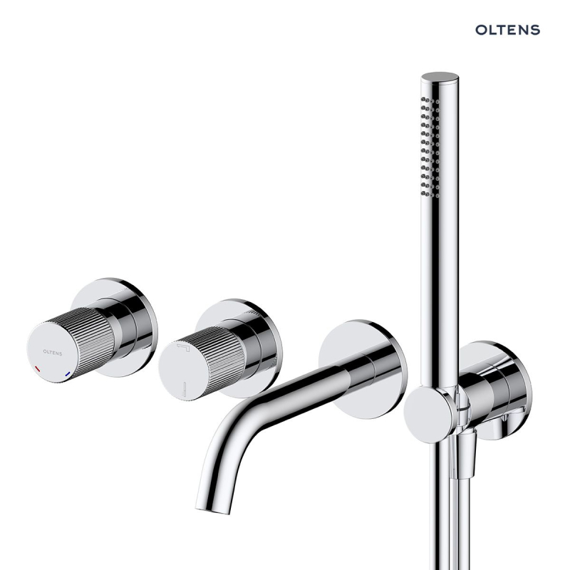 Hamnes bateria wannowo-prysznicowa podtynkowa 4-otworowa kompletna chrom OLTENS 34107100