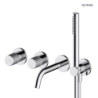 Hamnes bateria wannowo-prysznicowa podtynkowa 4-otworowa kompletna chrom OLTENS 34107100