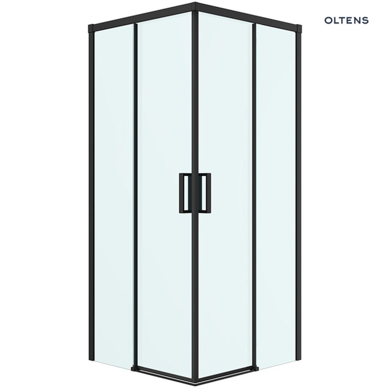 Breda kabina prysznicowa 90x90 cm kwadratowa czarny mat/szkło OLTENS 20006300