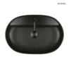 Hamnes Thin umywalka 62x42 cm nablatowa owalna z powłoką SmartClean czarny mat OLTENS 41814300