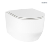 Zestaw Holsted miska WC wisząca PureRim z powłoką SmartClean z deską wolnoopadającą biały OLTENS 42517000