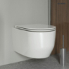 Zestaw Holsted miska WC wisząca PureRim z powłoką SmartClean z deską wolnoopadającą biały OLTENS 42517000
