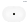 Tive umywalka 61x40 cm wpuszczana owalna z powłoką SmartClean biała OLTENS 40823000