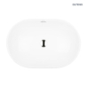 Tive umywalka 61x40 cm wpuszczana owalna z powłoką SmartClean biała OLTENS 40823000