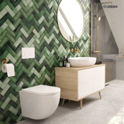 Hamnes Stille miska WC wisząca PureRim z powłoką SmartClean biała OLTENS 42521000