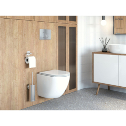 Hamnes Stille miska WC wisząca PureRim z powłoką SmartClean biała OLTENS 42521000
