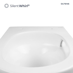 Hamnes Stille miska WC wisząca PureRim z powłoką SmartClean biała OLTENS 42521000