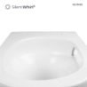 Hamnes Stille miska WC wisząca PureRim z powłoką SmartClean biała OLTENS 42521000