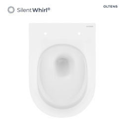 Hamnes Stille miska WC wisząca PureRim z powłoką SmartClean biała OLTENS 42521000