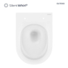 Hamnes Stille miska WC wisząca PureRim z powłoką SmartClean biała OLTENS 42521000