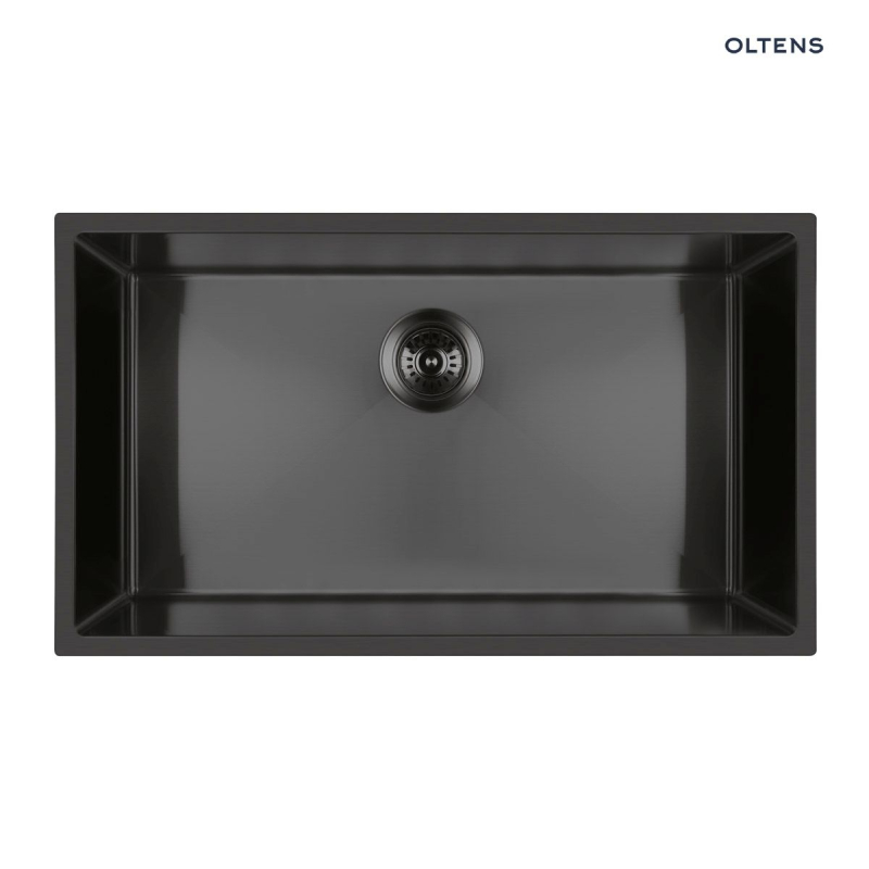 Stalvask zlewozmywak stalowy 1-komorowy 76x44 cm czarny OLTENS 71102300