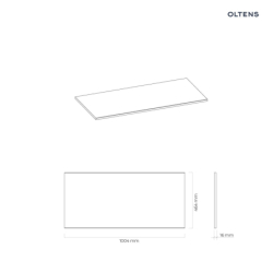 Vernal blat 100 cm naszafkowy slim czarny mat OLTENS 63006300