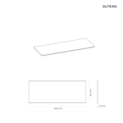 Vernal blat 120 cm naszafkowy slim dąb OLTENS 63007060