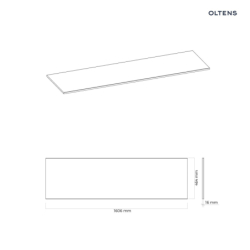Vernal blat 160 cm naszafkowy slim dąb OLTENS 63008060