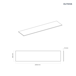 Vernal blat 200 cm naszafkowy slim dąb OLTENS 63010060