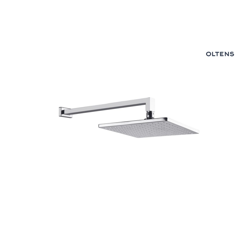 Atran (S) Lagan (S) deszczownica 22 cm kwadratowa z ramieniem ściennym chrom OLTENS 36019100