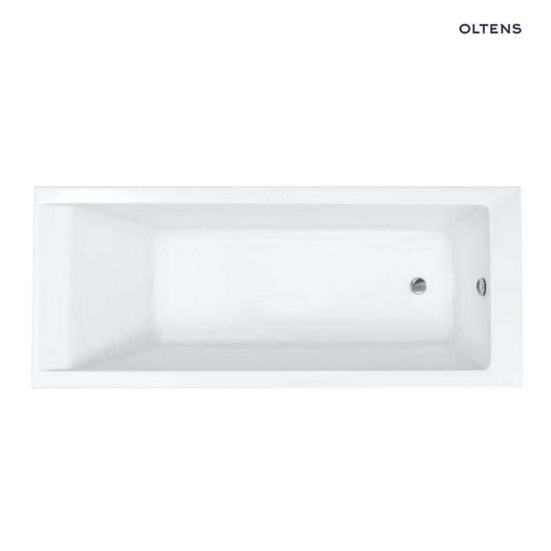 Langfoss wanna prostokątna 150x70 cm akrylowa biały mat OLTENS 10002900