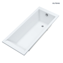 Langfoss wanna prostokątna 150x70 cm akrylowa biały mat OLTENS 10002900