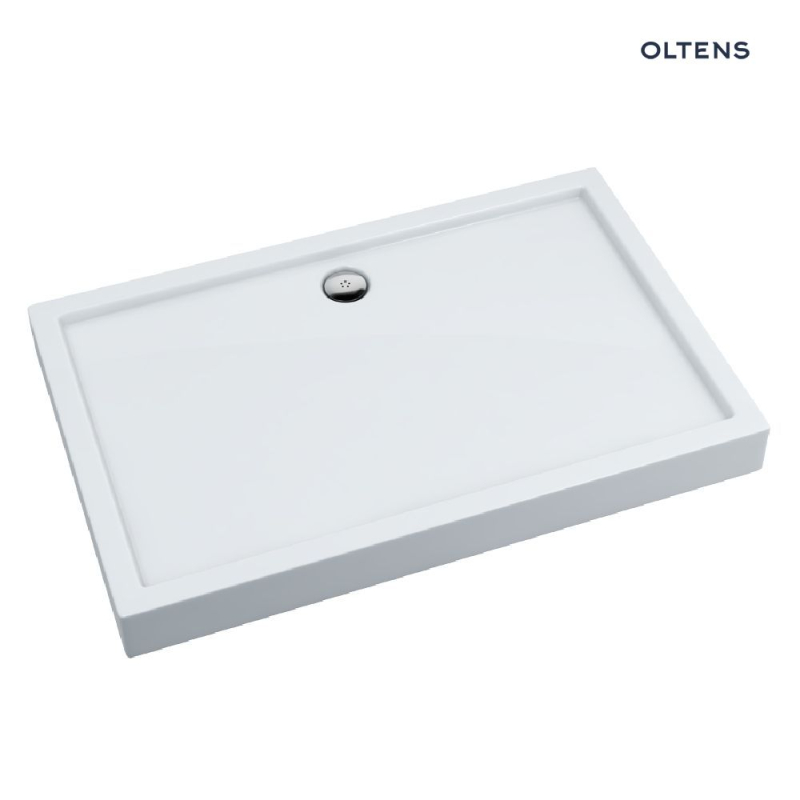 Vindel brodzik 120x80 cm prostokątny akrylowy biały OLTENS 15009000