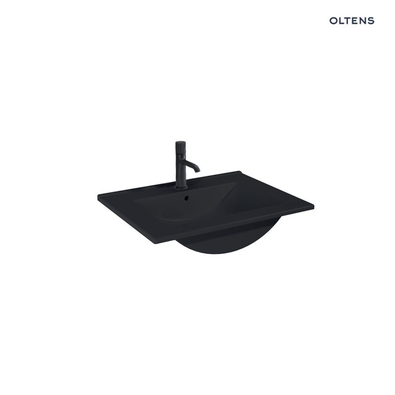Vernal umywalka 60x46 cm meblowa prostokątna czarny mat OLTENS 41205300