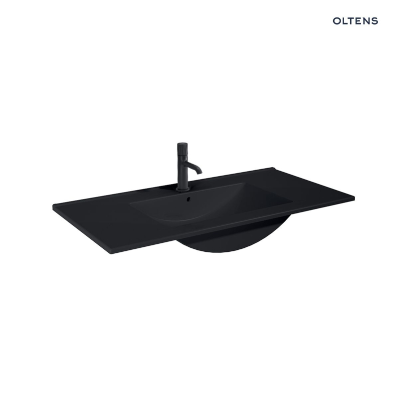 Vernal umywalka 100x46 cm meblowa prostokątna czarny mat OLTENS 41207300