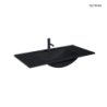 Vernal umywalka 100x46 cm meblowa prostokątna czarny mat OLTENS 41207300