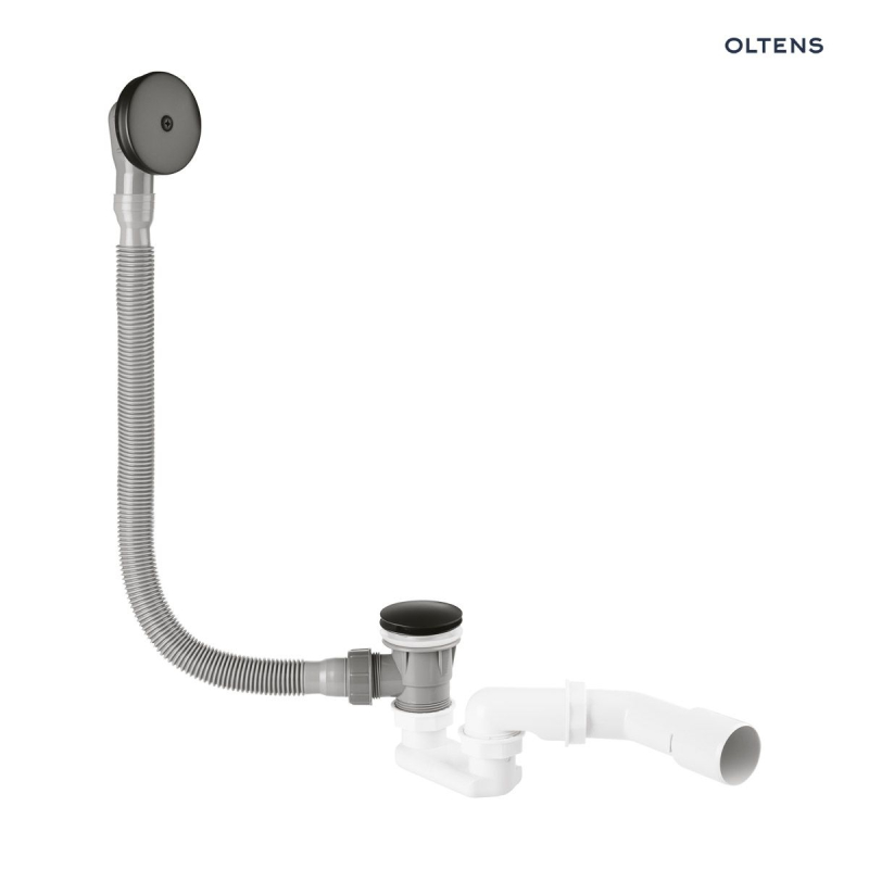 Anker syfon wannowy automatyczny czarny mat OLTENS 03003300