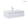 Zestaw Vernal umywalka z szafką 80 cm biały/szary mat OLTENS 68006700