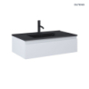 Zestaw Vernal umywalka z szafką 80 cm czarny mat/szary mat OLTENS 68007700