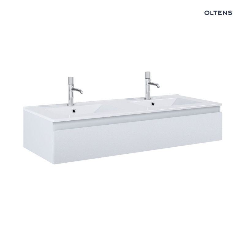 Vernal umywalka z szafką 120 cm biały połysk/szary mat OLTENS 68010700