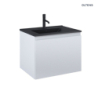 Zestaw Vernal umywalka z szafką 60 cm czarny mat/szary mat OLTENS 68013700