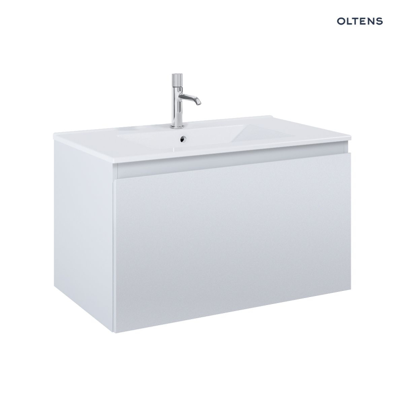 Zestaw Vernal umywalka z szafką 80 cm biały/szary mat OLTENS 68014700