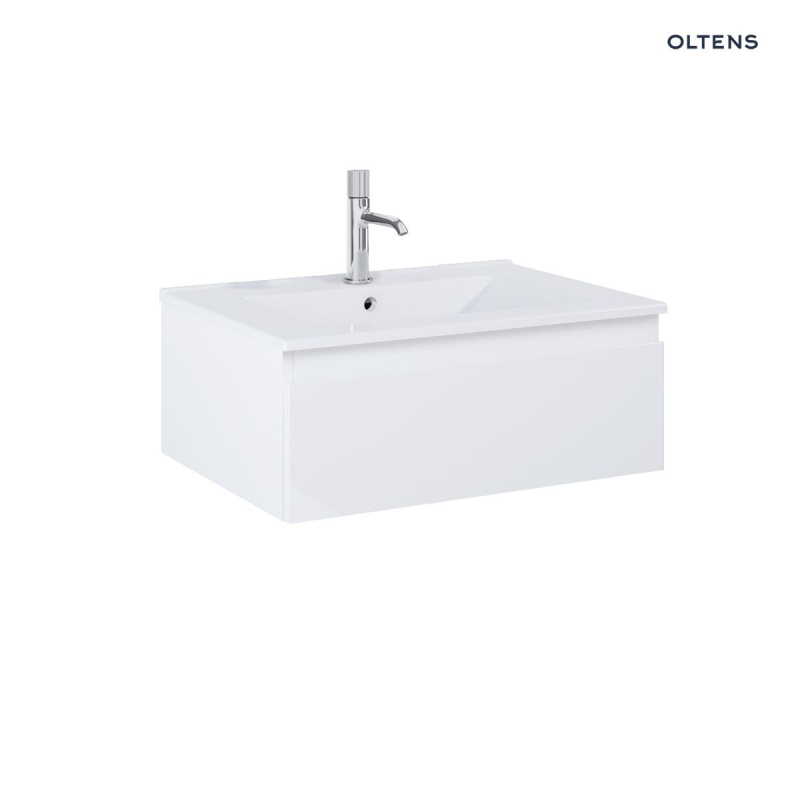 Zestaw Vernal umywalka z szafką 60 cm biały połysk OLTENS 68020000