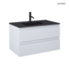 Zestaw Vernal umywalka z szafką 80 cm czarny mat/szary mat OLTENS 68037700