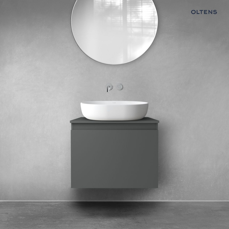 Vernal szafka 60 cm podumywalkowa wisząca z blatem grafit mat OLTENS 68104400