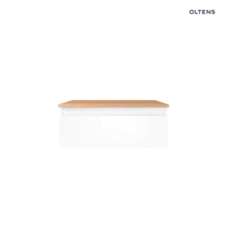 Vernal szafka 60 cm podumywalkowa wisząca z blatem biały połysk/dąb OLTENS 68107000