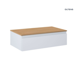 Vernal szafka 80 cm podumywalkowa wisząca z blatem szary mat/dąb OLTENS 68108700