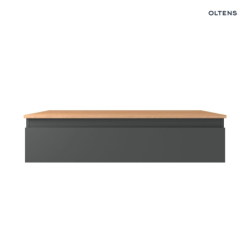 Vernal szafka 100 cm podumywalkowa wisząca z blatem grafit mat/dąb OLTENS 68109400