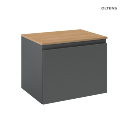 Vernal szafka 60 cm podumywalkowa wisząca z blatem grafit mt/dąb OLTENS 68111400