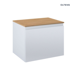 Vernal szafka 60 cm podumywalkowa wisząca z blatem szary mat/dąb OLTENS 68111700