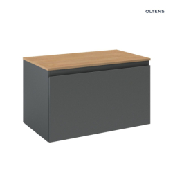 Vernal szafka 80 cm podumywalkowa wisząca z blatem grafit mat/dąb OLTENS 68112400