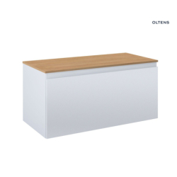 Vernal szafka 100 cm podumywalkowa wisząca z blatem szary mat/dąb OLTENS 68113700